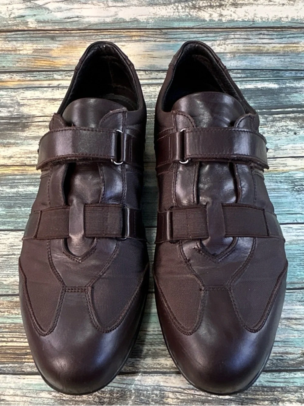 To Boot New York Sport Sneaker Mens 8.5 Brown Leather/Mesh Handmade Casual Shoe